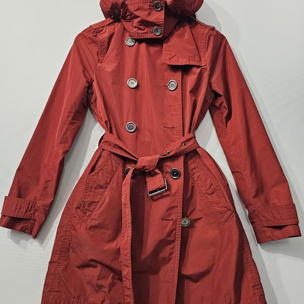 정품 버버리 브릿 후드 트렌치 코트 ~55