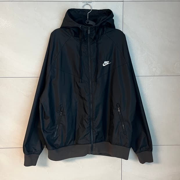 [XL/105] 나이키 윈드러너 후드 바람막이 블랙