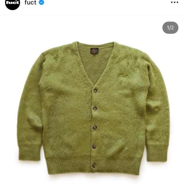[XL] FUCT MOHAIR CARDIGAN