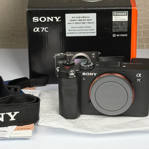 소니 A7C 블랙 미러리스 풀프레임 카메라 바디