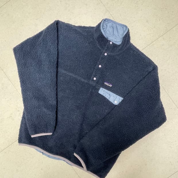 [S] 파타고니아 빈티지 글리세이드 스냅티 신칠라 네이비 / 스카이