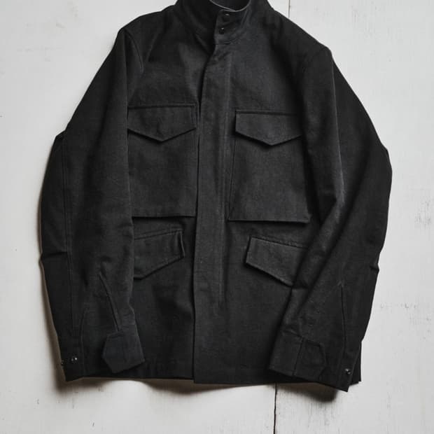 Textured M65 Jacket - Black 2
