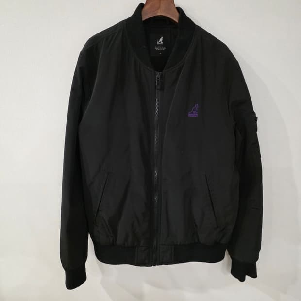 캉골 블랙 봄버 자켓 M 사이즈