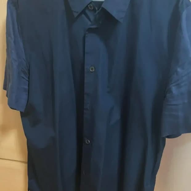 마가렛 호웰 네이비 반팔셔츠