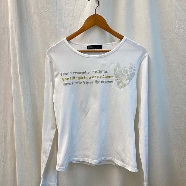 HPP 화이트 긴팔티셔츠(S)