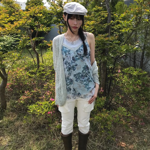 Jpn mint Acrylic Cardigans
