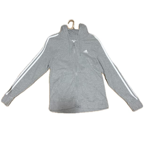 아디다스 후드집업 그레이