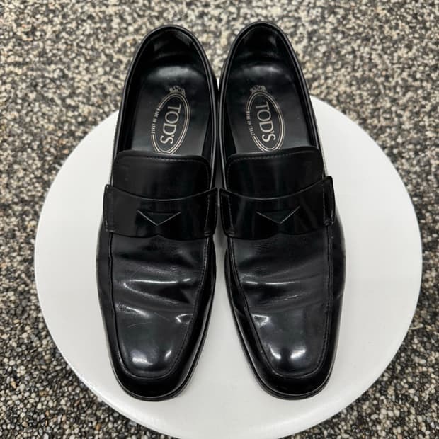 토즈 TOD’S 블랙 레더 빈티지 페니 로퍼 made in ITALY