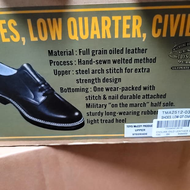 토이즈맥코이 Civilian 로우 쿼터 슈즈 오일드레더 10E 280