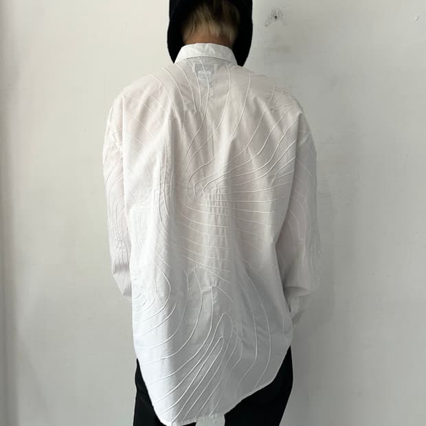 알마니 익스체인지 웨이브 셔츠 화이트