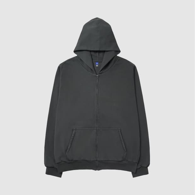 XXL 2XL 이지 YZY 집업 후드 다크 그레이 3회착 110 115