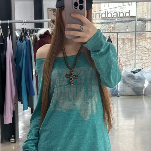 히스테릭글래머 레터링 히스걸 롱루즈 롱슬리브