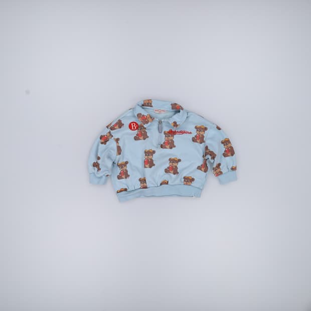 100 베베드피노 키즈 반집업 맨투맨 0330H1