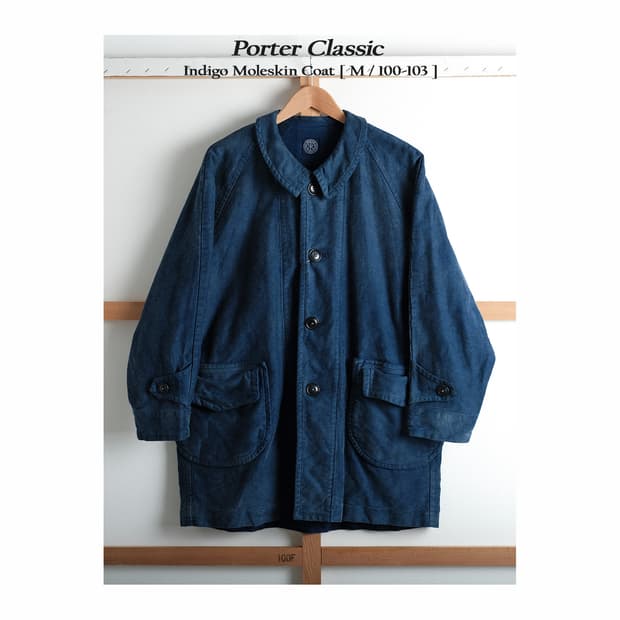 포터클래식 인디고 몰스킨 코트 M(100-103)사이즈
