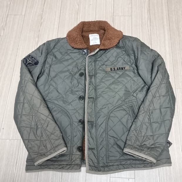 일본제 백넘버 U.S.ARMY 퀼팅 덱자켓 M사이즈
