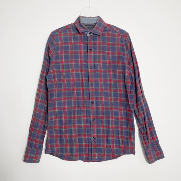 D2 타미힐피거 체크셔츠 90사이즈