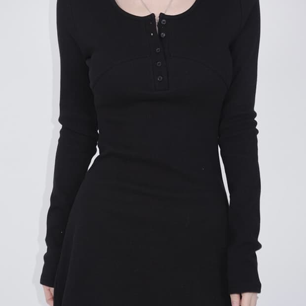 페일제이드 베이직 워싱 원피스 블랙 1사이즈