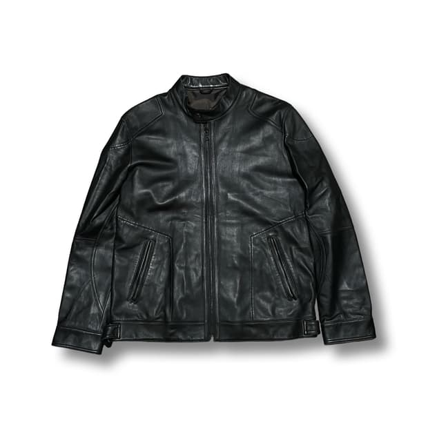 [L] 빈티지 블랙 양가죽 라이더 자켓