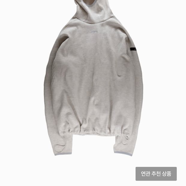 콜드웜 와플 워머 후디 크림 L