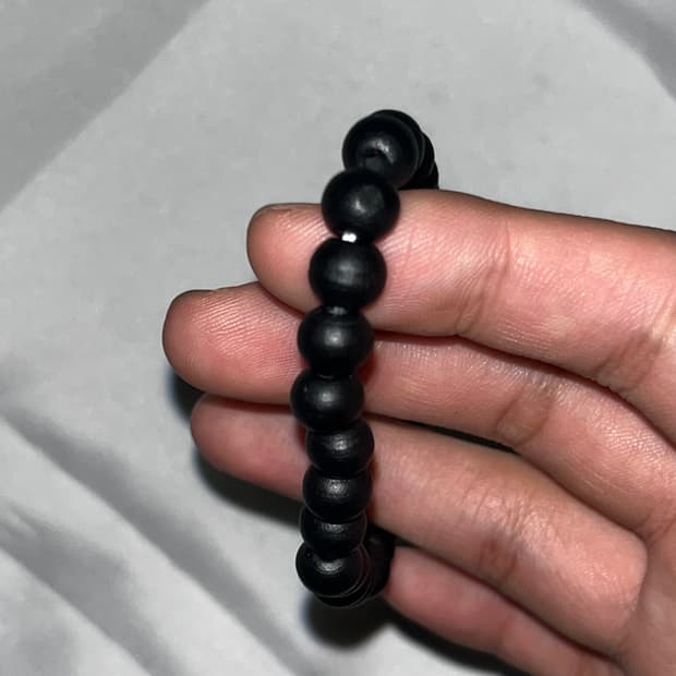 다크 우드볼 라운드 팔찌