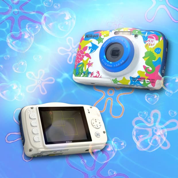 [찰스엔터픽!] 니콘 Coolpix W100 화이트마린 디지털카메라