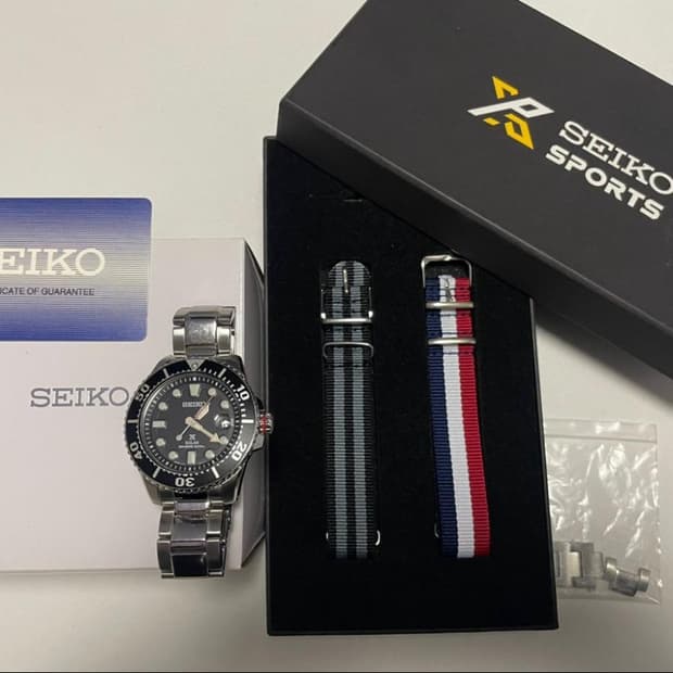 세이코 Seiko 메탈 시계 SNE573P1 풀박스