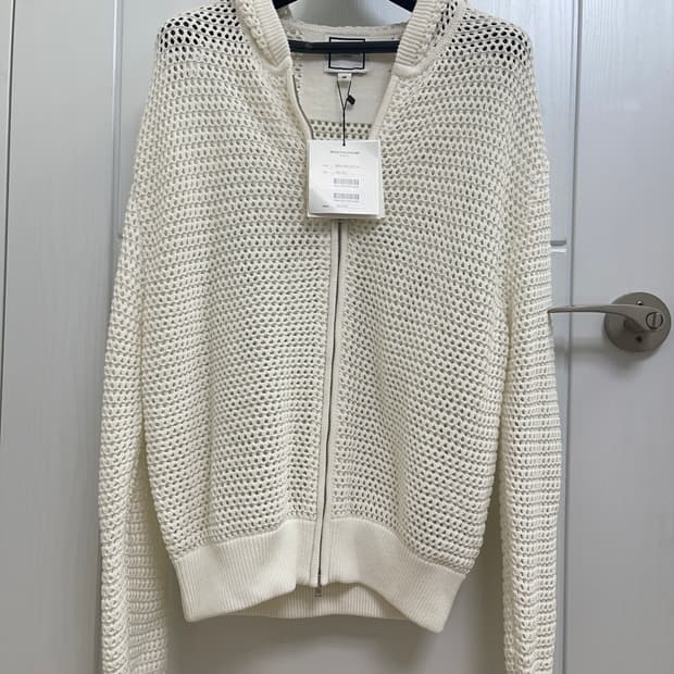 새상품 우영미 넷팅 집업 가디건 24fw 48 사이즈