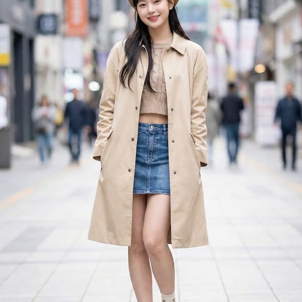 타미힐피거 여성 싱글 트렌치 맥코트