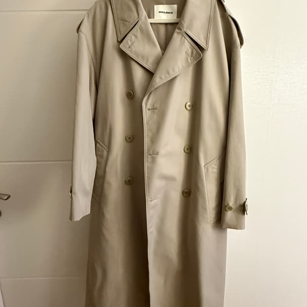 인사일런스 오버사이즈 트렌치 코트 CREAM S