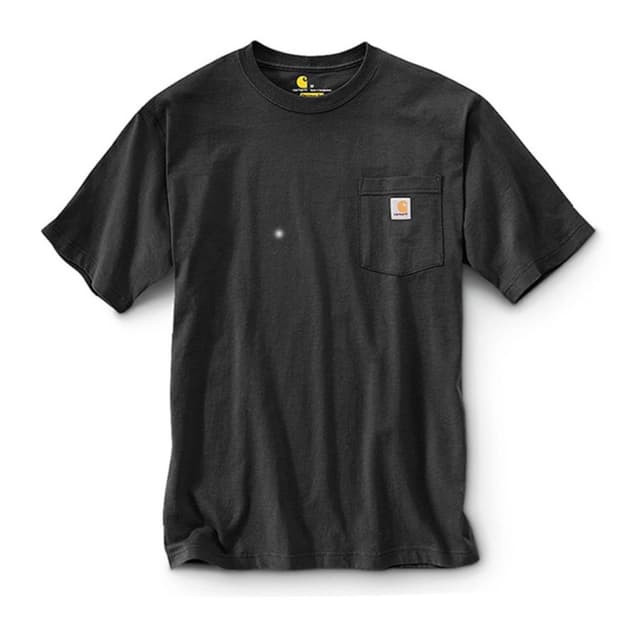 칼하트 포켓 반팔티 K87 블랙 XL