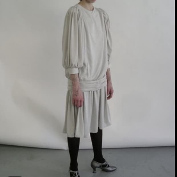애옹쓰 아르누보 드레스 세이지그린