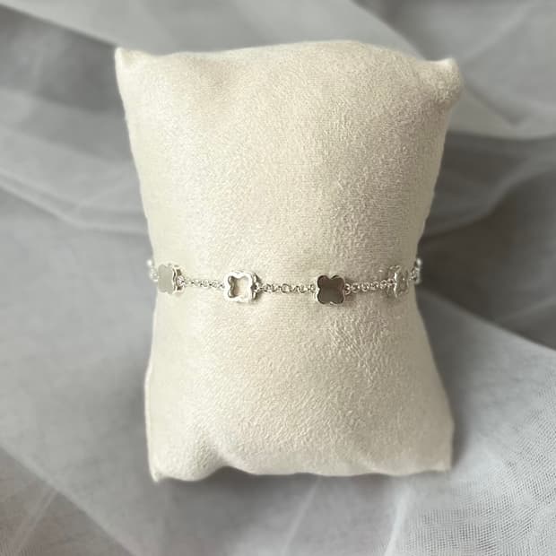 925silver 클로버 팔찌