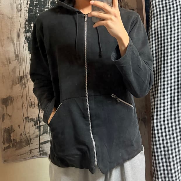 90’s Agnes b homme hoodie zip-up 