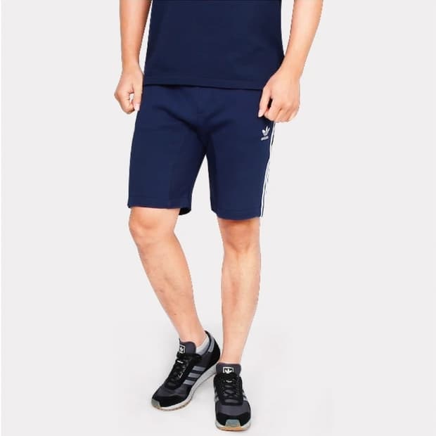 남 허리 28-31 아디다스 AC 트랙 쇼츠 밴딩 반바지 트레이닝 면