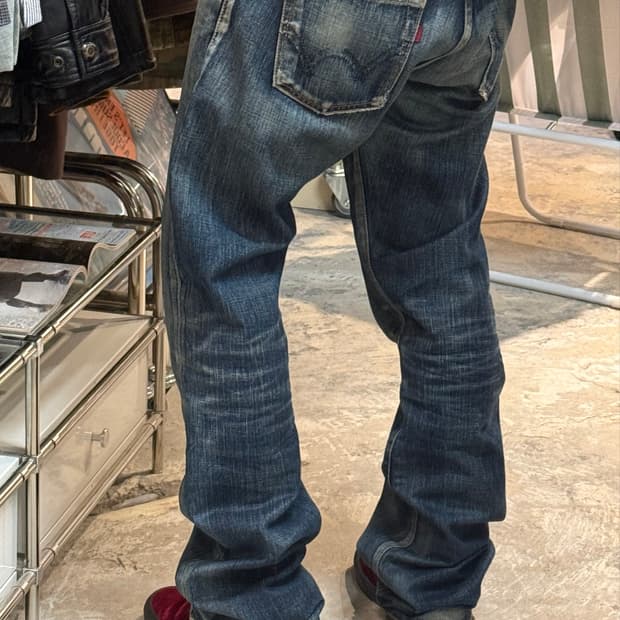 EDWIN jpn 503 washed denim pants