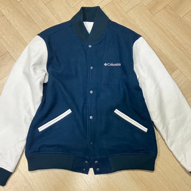 컬럼비아 소가죽 야구점퍼 바시티