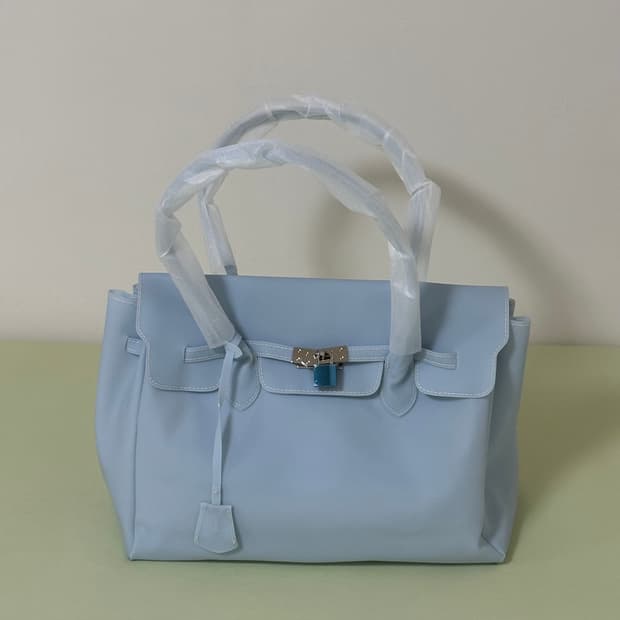 키키 젤리버킨백 스카이블루