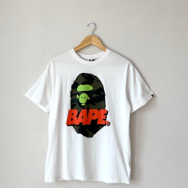 (정품) 베이프 BAPE 20AW BAPE#2 Tee 반팔티 L