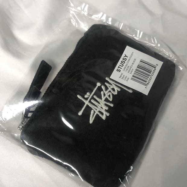 [새상품] 플래시세일 택포4만원! 스투시 캔버스 코인 파우치 워시드블랙