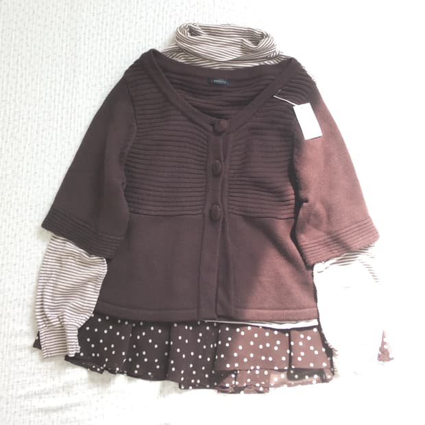 JPN/ 브라운가디건 모리걸브라운가디건 레이어드가디건 모리룩가디건