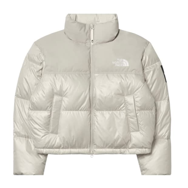 M 노스페이스 화이트라벨 눕시 다운 자켓 크림베이지 패딩