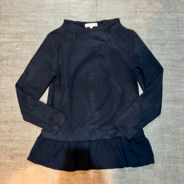 일본 Grove 그로브 하구미모리걸 레이어드 퍼퓰럼티셔츠