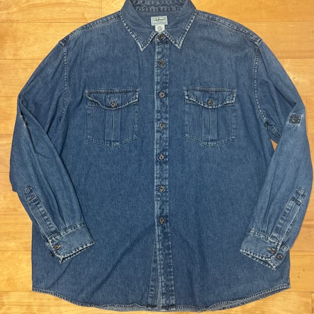LL Bean 엘엘빈 데님 셔츠 XL