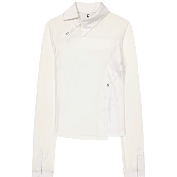 오호스 Starcut Jersey Collar Tee / Off Whit