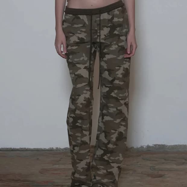 스컬프터 헤븐 카모 스웻팬츠 포레스트