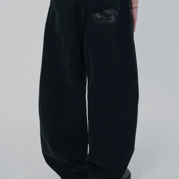 스웨이드 CONTOUR POCKET DENIM [BLACK]