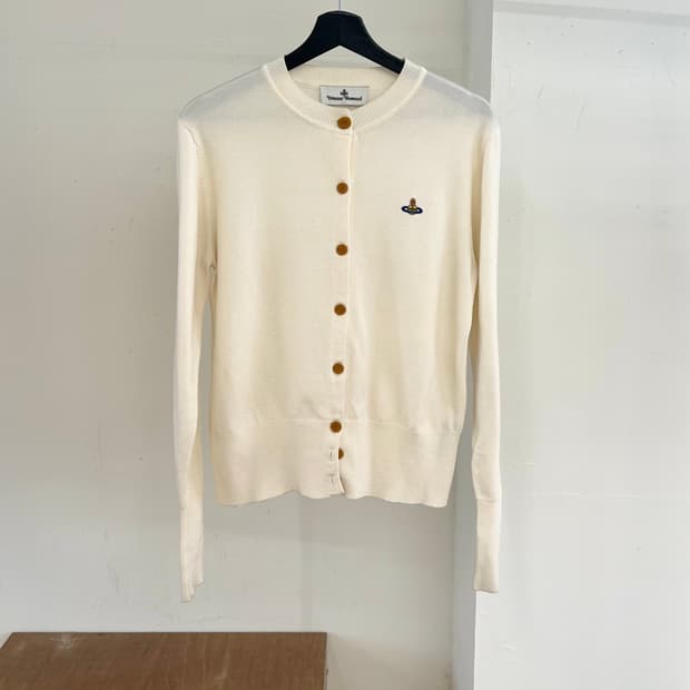 비비안 웨스트우드 크림 베아 가디건