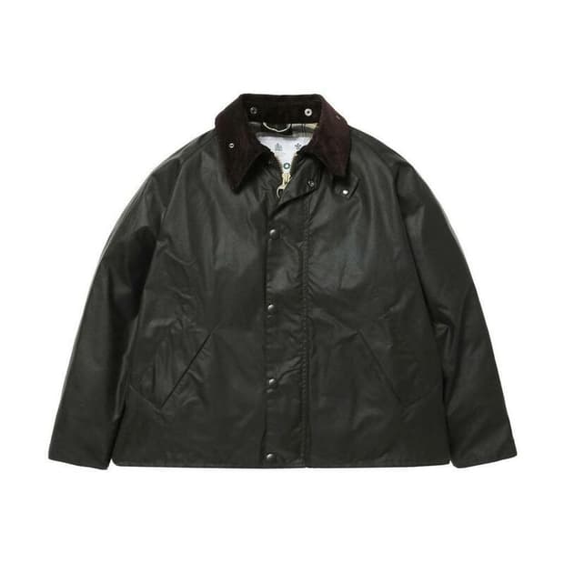 바버 트랜스포트 왁스 자켓 세이지 42