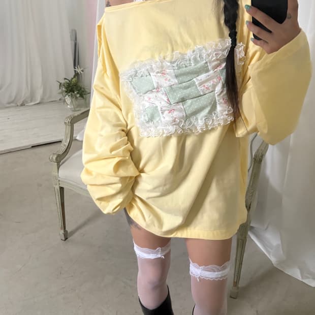 사화룸 패치 슬리브 옐로으