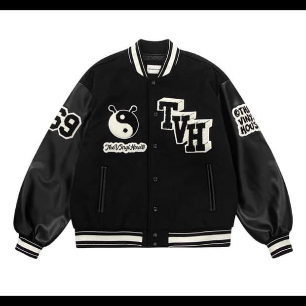 더바이닐하우스 바시티 자켓 블랙 M